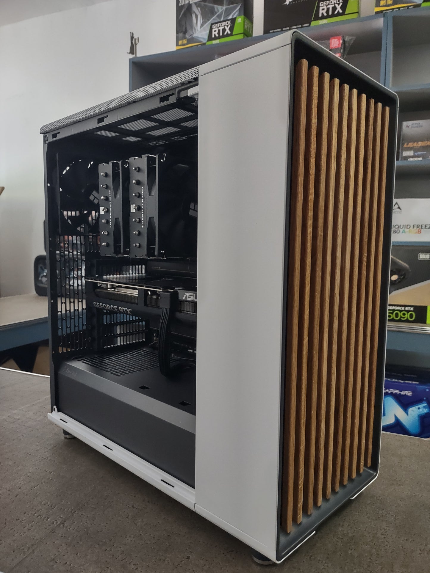 MysteryByte North White Mesh (Ultra 7 265, PROART Z890-CREATOR, Fury Beast 64GB, NVIDIA GeForce RTX 5080,  Two Kingston FURY Renegade 2TB, be quiet! Pure Power 12M, 1000W