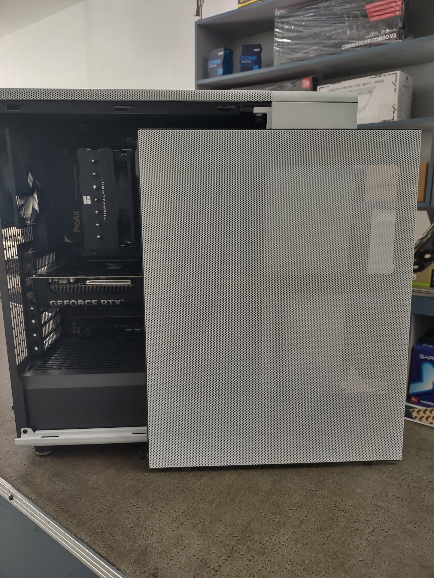MysteryByte North White Mesh (Ultra 7 265, PROART Z890-CREATOR, Fury Beast 64GB, NVIDIA GeForce RTX 5080,  Two Kingston FURY Renegade 2TB, be quiet! Pure Power 12M, 1000W