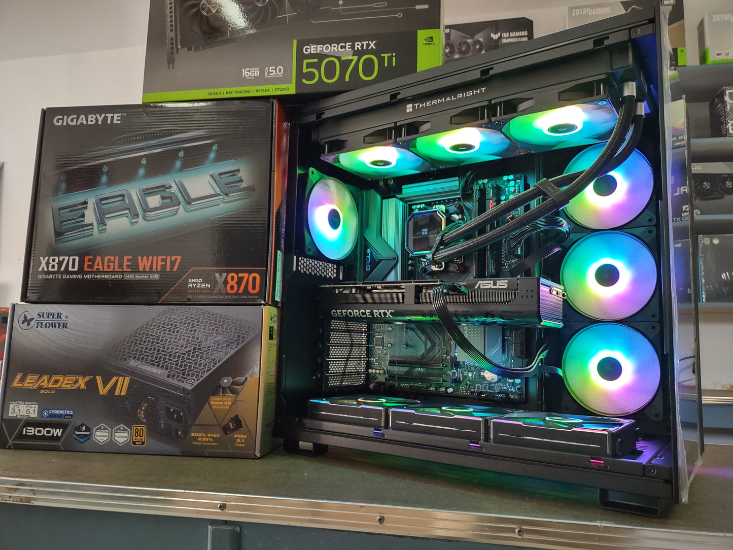 Ready-to-Go Gaming PC  Ryzen 9 9900X + RTX 5070 Ti (Invoice#1139923)